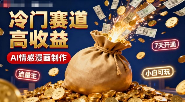 1-494.jpg 公众号冷门赛道,用AI做情感漫画,7天开通流量主,操作简单,小白可玩