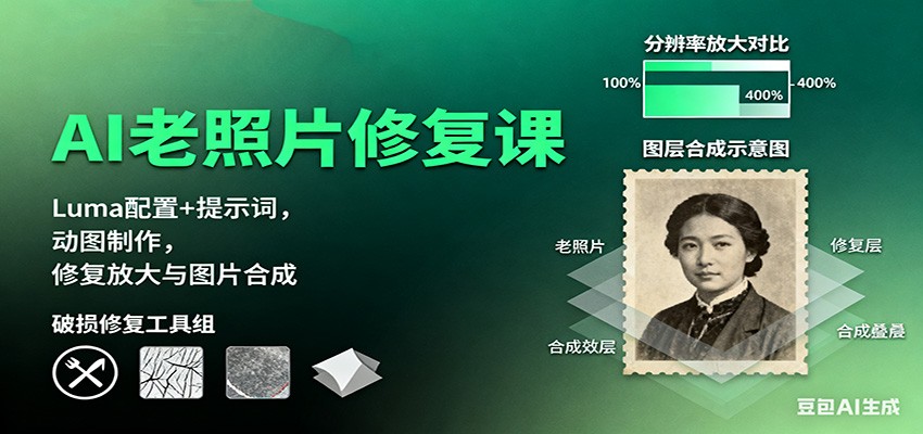 143818ze3kwuazyte27cvj.jpg AI老照片修复课:Luma配置+提示词,动图制作,修复放大与图片合成