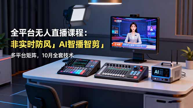 102618vq16w2w6dlqg6lng.jpg (16414期)全平台无人直播课程:非实时防风+AI智播智剪+多平台矩阵,10月全套技术