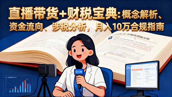 121432mkq1der1cckeckdk.jpg (16444期)直播带货+财税宝典:概念解析、资金流向、涉税分析,月入10万合规指南