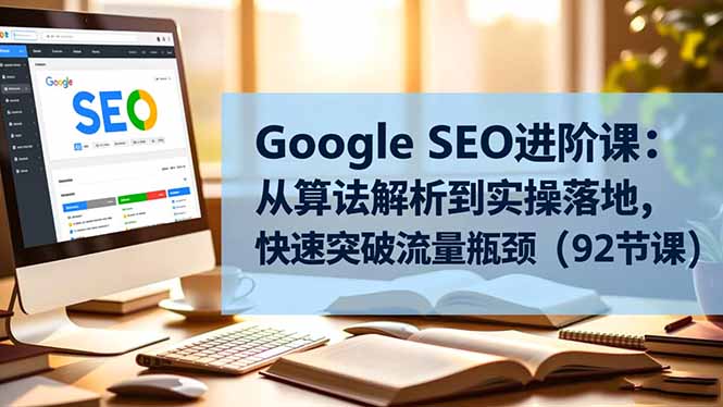 (16576期)Google SEO进阶课:从算法解析到实操落地,快速突破流量瓶颈(92节课)