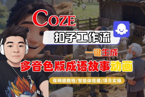 Coze扣子智能体工作流一键生成“多音色版成语故事“动画,全流程保姆级教学 Coze扣子智能体工作流一键生成“多音色版成语故事“动画,全流程保姆级教学