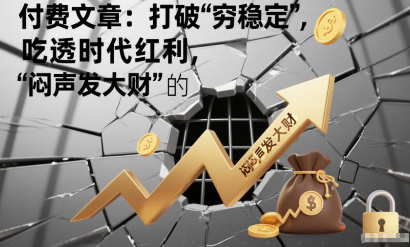 付费文章：打破&ldquo;穷稳定&rdquo;，吃透时代红利，&ldquo;闷声发大财&rdquo;的终极真谛