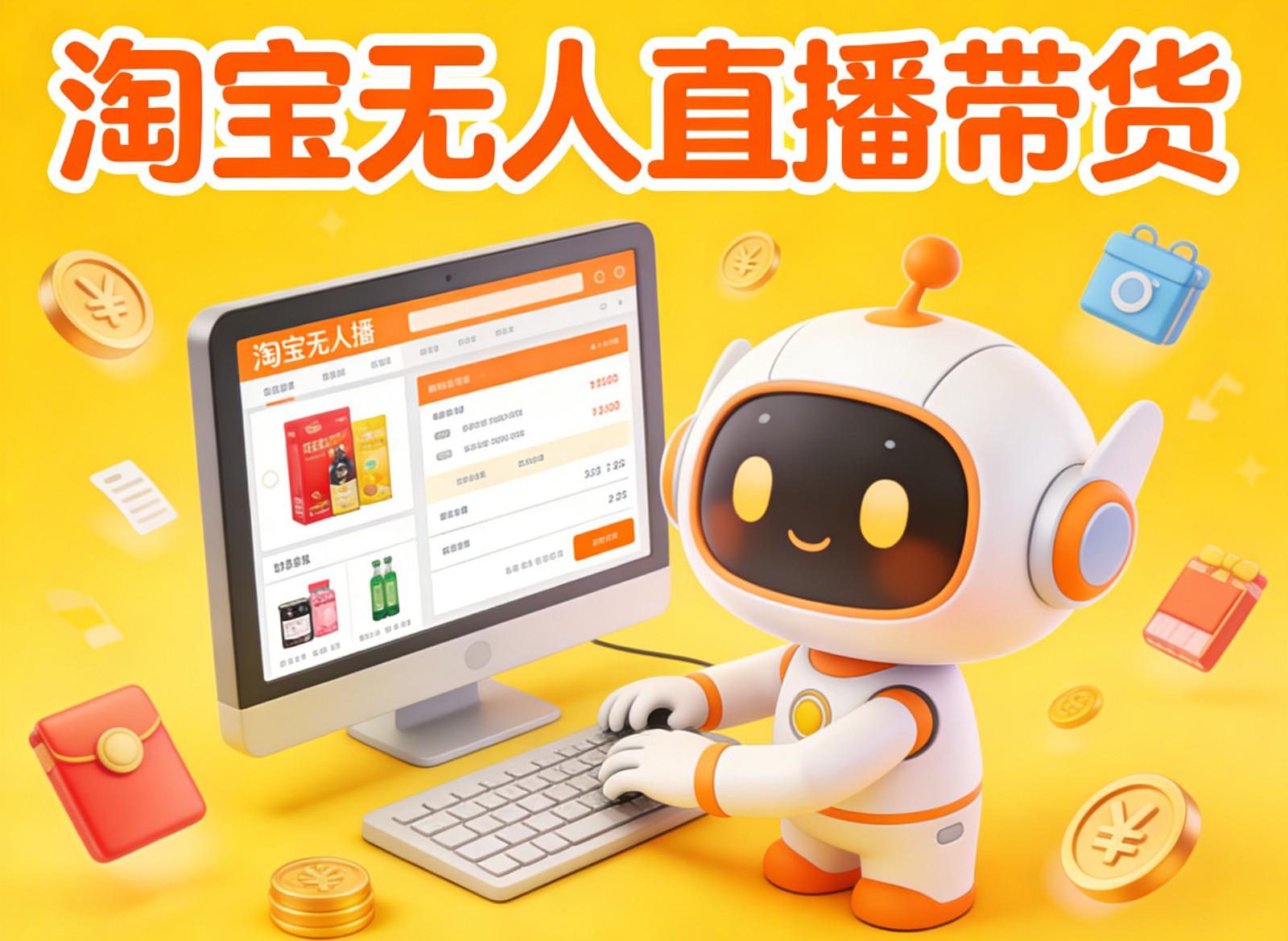 淘宝无人直播带货,24小时自动卖货,月佣金1W+,不违规不封号,不用露脸 淘宝无人直播带货,24小时自动卖货,月佣金1W+,不违规不封号,不用露脸