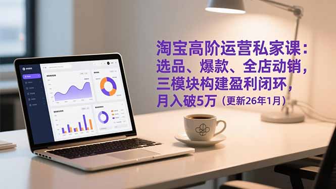 (17080期)淘宝高阶运营私家课:选品、爆款、全店动销,三模块构建盈利闭环,月入破5万(更新26年1月) (17080期)淘宝高阶运营私家课:选品、爆款、全店动销,三模块构建盈利闭环,月入破5万(更新26年1月)