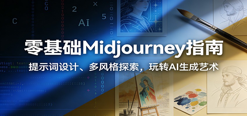 零基础Midjourney指南:提示词设计、多风格探索,玩转AI生成艺术
