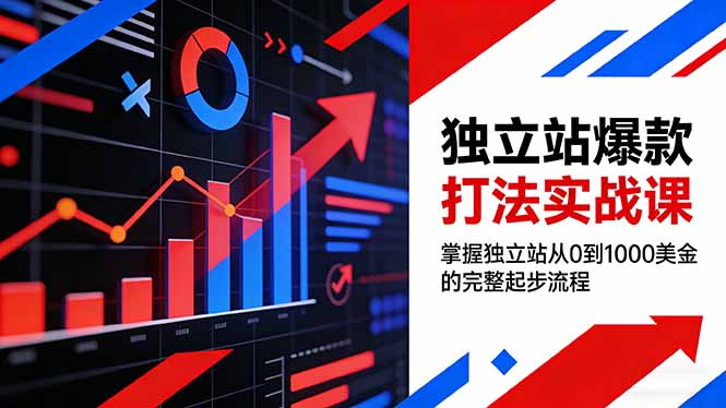 (17322期)独立站爆款打法实战课,掌握独立站从0到1000美金的完整起步流程 (17322期)独立站爆款打法实战课,掌握独立站从0到1000美金的完整起步流程