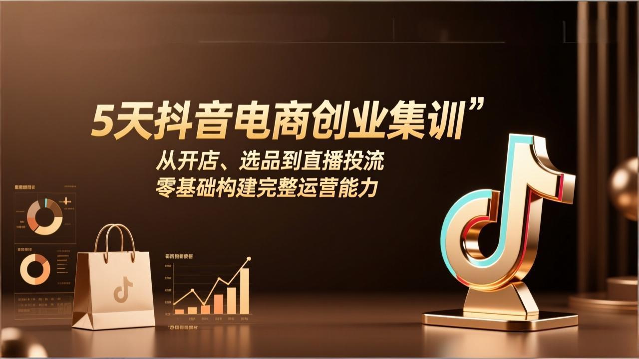 (17544期)5天抖音电商创业集训:从开店、选品到直播投流,零基础构建完整运营能力 (17544期)5天抖音电商创业集训:从开店、选品到直播投流,零基础构建完整运营能力