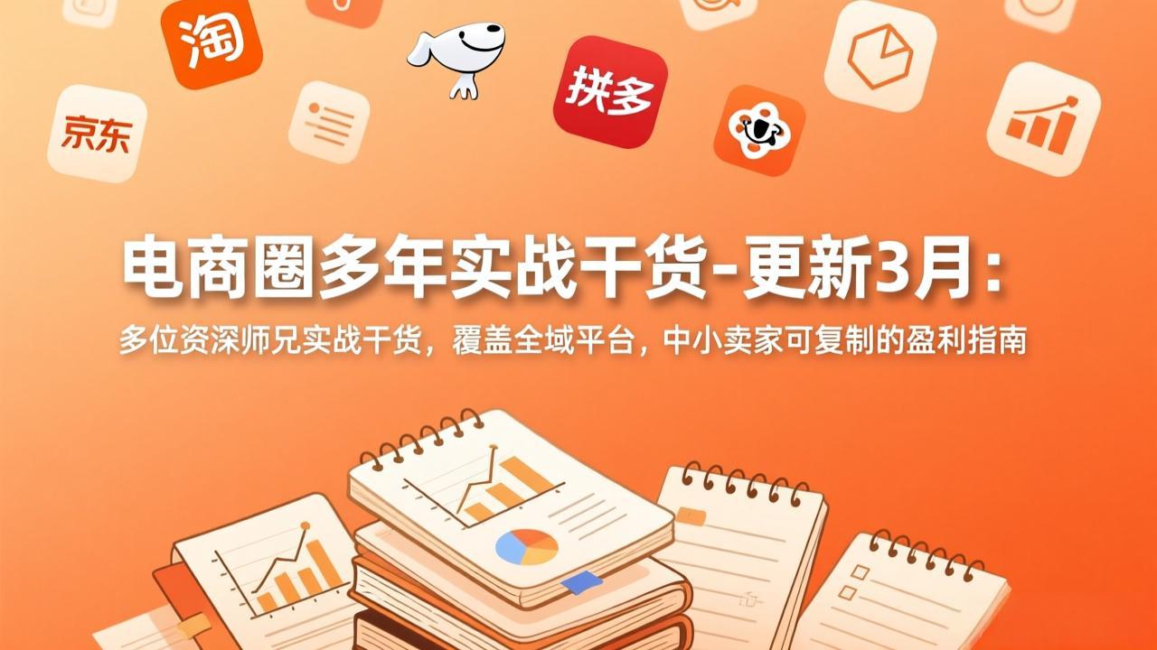 （17576期）电商圈多年实战干货-更新3月：多位资深师兄实战干货，覆盖全域平台，中小卖家可复制的盈利指南