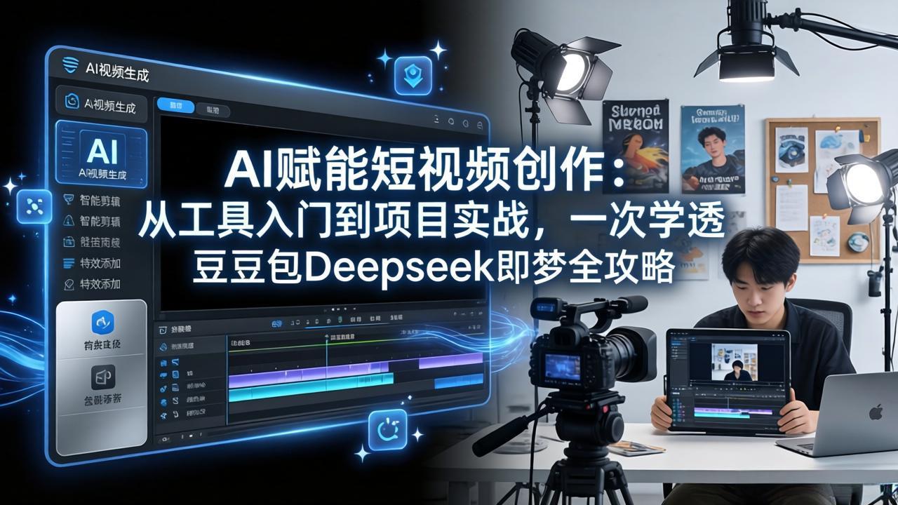 (17762期)AI赋能短视频创作:从工具入门到项目实战,一次学透豆包Deepseek即梦全攻略